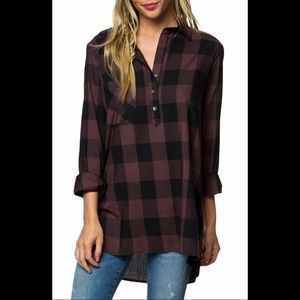 O’Neil Longline Flannel Top